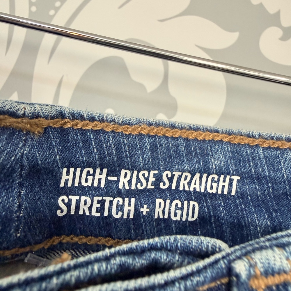 Torrid Distressed High Rise Stretch + Rigid Jeans - Picture 6 of 9